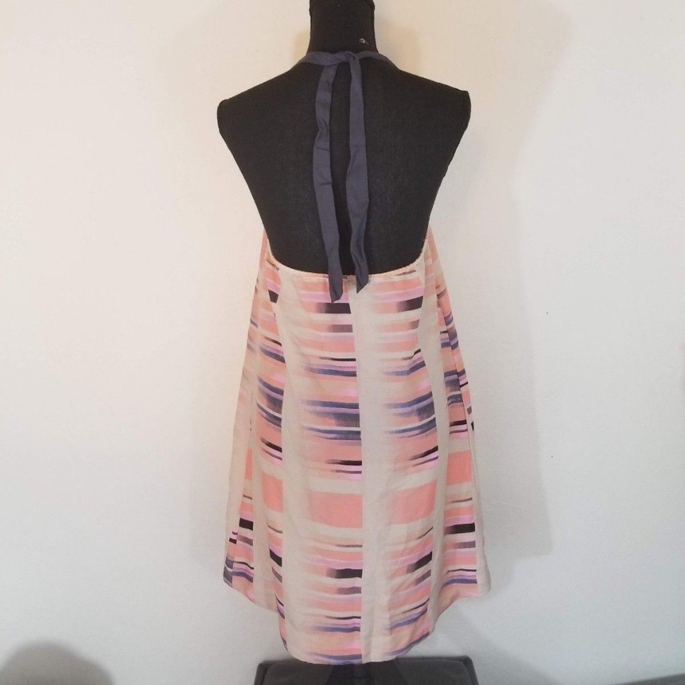 HURLEY War Paint Dress NEW Halter Peach - Picture 2 of 4